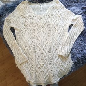 Free People Cross My Heart Sweater